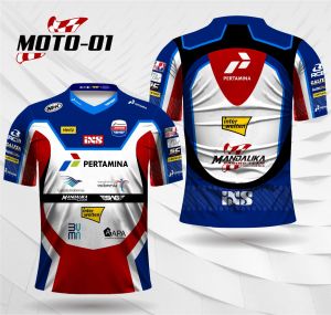 Jersey mandalika racing team indonesia MotoGP 2022 jersey olahraga pakaian olahraga kaos olahraga lengan pendek 02
