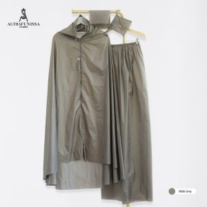 Mukena Sajadah Althafunissa | Set Travel Prayer Mink Grey