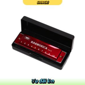 SHNGki 10 Lỗ Harmonica Miệng Organ Câu Đố nhạc cụ mới bắt đầu giảng dạy