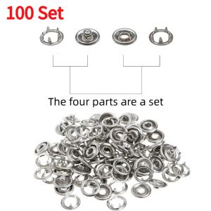 Snap Button Pliers Set Metal Snap Button With Fastener Pliers Automatic Eyelet Puncher Set