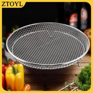 ZTOYL  Nồi chiên không khí lưới tản nhiệt thích hợp cho nồi chiên không khí lò nướng nướng thép không gỉ Stackable nướng đồ dùng nhà bếp nấu ăn nhiều loại thực phẩm