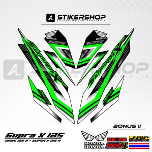 STIKER STRIPING SUPRA X125 - WAVE 125 R GRAFIS VARIASI 041