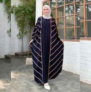 Gamis Kaftan Motif Lula Rayon Premium Jumbo Ld 180 cm