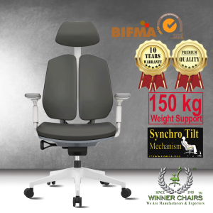 DUOREST WN 92A-GRY Ergonomic Chair -WINNER CHAIRS - Ergonomic Office Chair/Computer chair-10 years warranty