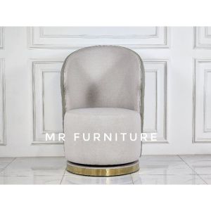 Sofa Putar Kaki Lis Gold Stainless