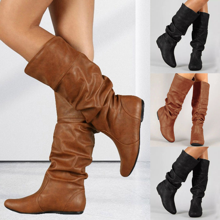 Calf length 2024 boots ladies