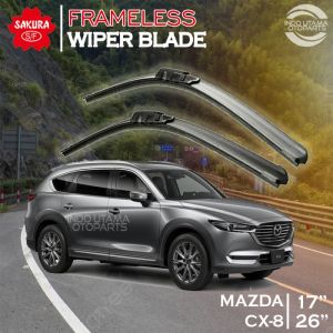 Wiper Frameless Mazda CX8 Karet Kaca Mobil SAKURA
