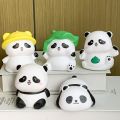 1 Piece Cartoon Cute Vinyl Panda LED Night Light Auto Dashboard Ornament Bedroom Lamp DIY Decoration Children's Gift. 