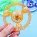 Creative Light-emitting Gyro Toy Pull Line Flywheel Toys Spinning with Lights Colorful Toys for Kids. 