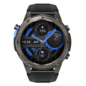 Rainbuvvy DM56 GPS 5ATM กันน้ํากลางแจ้งกีฬานาฬิกา 1.43 นิ้ว AMOLED เข็มทิศหน้าจอสัมผัสเต็มรูปแบบตําแหน่งความแม่นยําสูงสมาร์ทวอทช์สําหรับ IOS Android