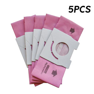 5PCS Pink Paper Dust Bags Vacuum Cleaner Accessories for Panasonic MC-CA291 MC-CA293 MC-CA391 Etc