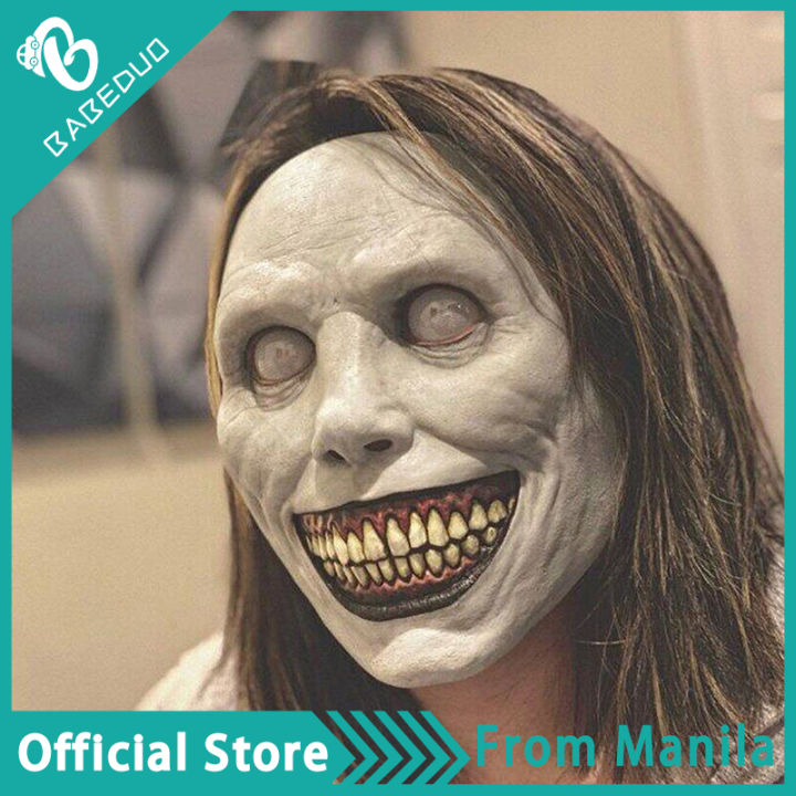 Creepy Smile Demons Halloween Latex Masks Horror Green Face Masks The Evil Cosplay Props | Halloween Mask Full Face Scary | Halloween Mask Scary | Halloween Mask for Kids | Halloween Mask for Adult | Halloween Mask Realistic | Mask Masquerade