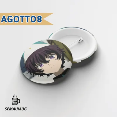 PIN AGOTT WITCH HAT ATELIER KADO BROS BADGE BULAT ANIME PRINT CUSTOM SEMAUMUG