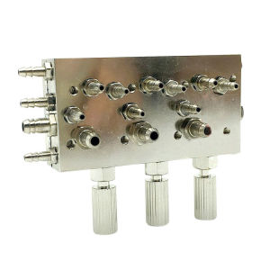 Dental Material Dental Unit Valve Body Triple Pneumatic Control Valve Triple Diaphragm Valve Body Triple Diaphragm Dental Unit Accessories