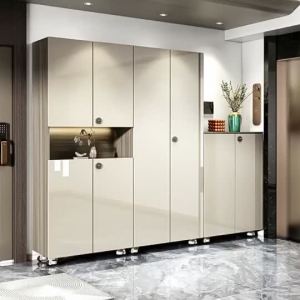 Hallway Shoe Cabinet for Home Entrance Integrated Doorway Cabinet Movable with Lock 2025 New Model Storage Cabinet