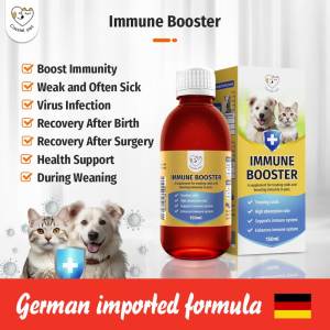 Cassiel Pet Immunol Vitamins Liquid For Antivirus Infection Immune System Booster For Dogs & Cats