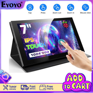 EYOYO 10 inch Raspberry Pi Screen 1024x600 IPS Capacitive Touchscreen Raspberry Pi Display Mini HDMI Portable Monitor for Laptop/PC/Raspberry Pi 4B/3B+/3A+ /Banana Pi/ win7/8/10/11
