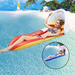 คลินิก แพลอยน้ำ แพยางสีสดใส น้ำหนักเบาแบบพับได้ ชายหาด เป่าลม ลอยตัวกลางน้ำ ได้ เตียงลมลอยน้ำ