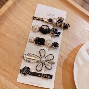 Set 5 kẹp tóc đính đá màu siêu hot mẫu mới 2021