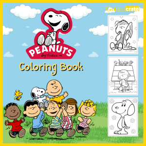 Snoopy and Peanuts Coloring Book – 20 Pages | Screen-Free Activity for Kids Age 4+