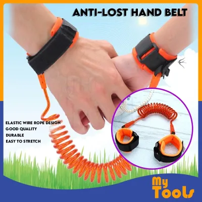 Mytools Anti-lost Hand Belt Toddler Kids Baby Safety Walking Harness Strap Wrist (BLUE/ ORANGE)