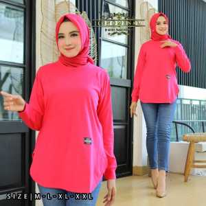 Atasan Kaos Polos Wanita Style Bodi Oval Polos Katun Premium Fenomenal Combed 20s Kaos Phenomenal / kaos wanita lengan panjang / kaos polos wanita / kaos wanita kekinian viral /  kaos wanita model oval / kaos wanita model baru 2023 / kaos wanita oversize