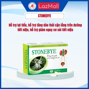 Stonebye hộp 30v - Hỗ trợ lợi tiểu hỗ trợ tăng đào thải cặn lắng trên đường tiết niệu hỗ trợ giảm nguy cơ sỏi tiết niệu