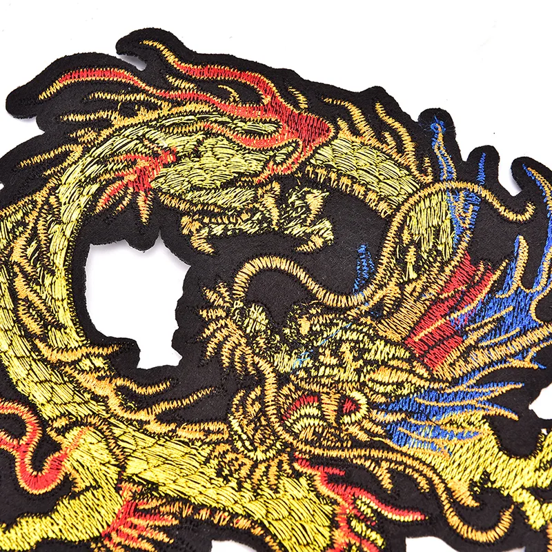 Dragon Embroidered Iron-On Patch - 3 Inch Sew On Applique For Jackets & Bags