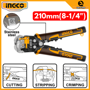 INGCO AUTOMATIC WIRE STRIPPER | CUTTING STRIPPING & CRIMPING | HWSP102418