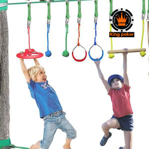 Bộ đồ chơi trẻ em đu dây trên không leo trèo phát triển thể chất