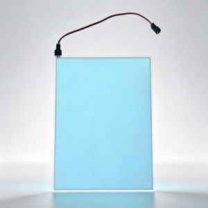 A6 Size Ultra Thin EL Light Sheet Bendable Electroluminescent Panel Neon Glowing Paper For Halloween Party DIY Crafts Car Ambient Lighting No Heat Safe To Use Indoor