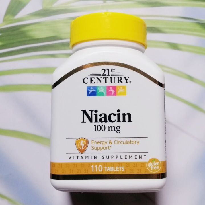 Niacin 100mg Plus Calcium 110 Tablets 21st