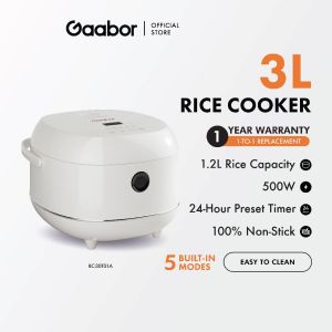 fast shipping -in stockGaabor Rice Cooker 2.5L Large Capacity 24 Hours Keep Warm Smart GR-S25D