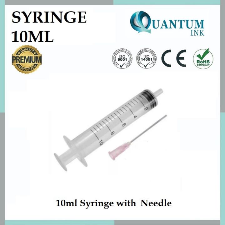 UNIVERSAL INK CARTRIDGE REFILL SYRINGE WITH NEEDLE (10ML) Lazada