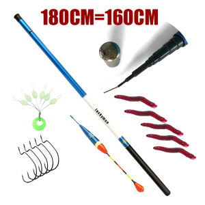 joran pancing full setJoran dan Reel 1.8 Meter 2 Bagian Casting Fishing Rod dan 18 + 1 BB 7.2:1 Rasio Gear Rem Magnetik Baitcasting Reel Memancing Baris Lure Combo Set