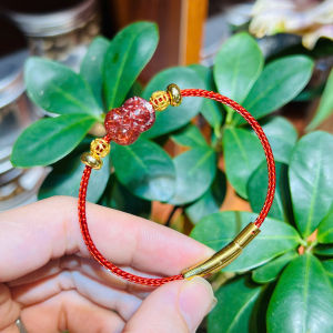 vòng tay tì hưu thạch anh tóc đỏ tự nhiên vip mix charm cầu kim tiền vàng tây vòng tay đá phong thuỷ hợp mệnh thổ mệnh hoả trang sức thiết kế đủ hoá đơn thẻ bảo hành