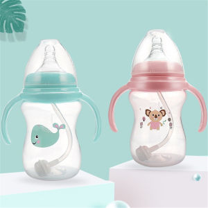 Pulchra ขวดนมซิลิโคนสำหรับเด็ก ขวดนมซิลิโคนหัวนมซิลิโคนป้องกันแบคทีเรียจากธรรมชาติขวดนมทำความสะอาดง่ายขวดนมเด็กแรกเกิด