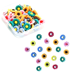 20/30Pcs Flower Push Pins Decorative Thumbtacks Cork Notice Board Thumb Tacks with Case for Cork Board Bulletin Boar