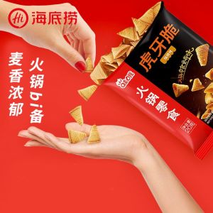 Haidilao Tiger Tooth Crisp Popcorn Crispy Rice Snacks Haidilao Snack BBQ Golden Crispy Crispy Rice Hot pot snacks