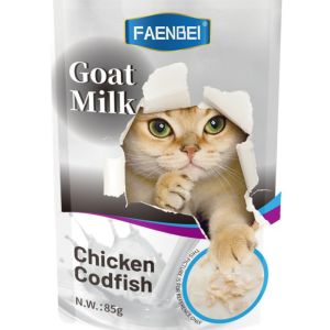 Pets Wet Food Cat Snack with Goat Milk Chicken Rabbit Codfish Pet Supplies Cats Food & Treat & Snacks Boosts Immunity Nutritious & Essential 85g/Bag