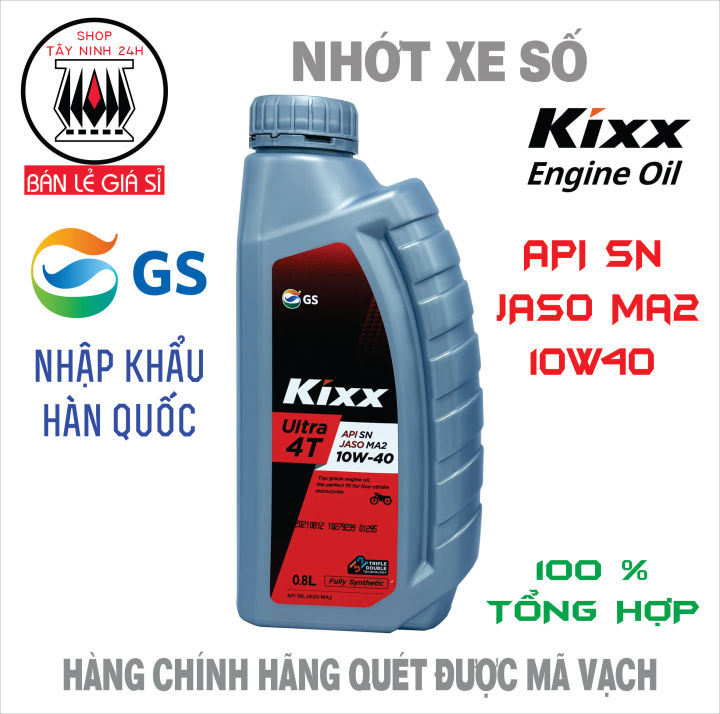 KIXX ULTRA 4T 10W40 SN MA2 tổng hợp 100% nhập khẩu HÀN QUỐC | Lazada.vn