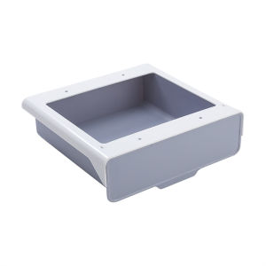 Self-Adhesive Adjustable Kitchen Storage/Tray/Drawer Under-Desk Drawer， Storage Box Hanging Organizer Pen Tray