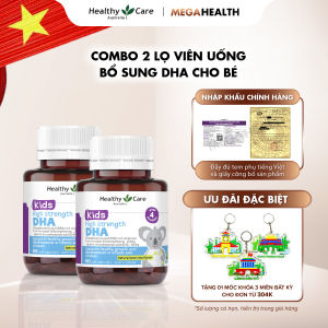Combo Viên Uống Bổ Sung Dưỡng Chất Cho Bé Healthy Care High Strength DHA 60 Viên