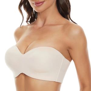 Non-Slip Strapless Bra for Year-Round Women  Big Bust  Ultimate Support and Shaping Ideal Chest Curve  Seamless  Super Stable