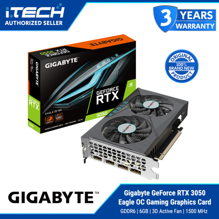 Gigabyte GeForce RTX 3050 Eagle OC 6G GDDR6 Gaming Graphics Card