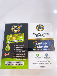 Bộ Đôi Hoàn Hảo Vi sinh Aquarium Care Và Detox Khử Nước Cho Hồ Cá Cảnh Hồ Thủy Sinh