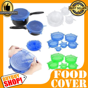 Penutup Silikon Alat Dapur Serbaguna 6in1 Untuk Mangkok Panci & Food Cover Silicon 6 In 1 Jagoo / Alat Dapur / Kotak penyimpanan dapur dan aksesoris / Tempat penyimpanan makanan