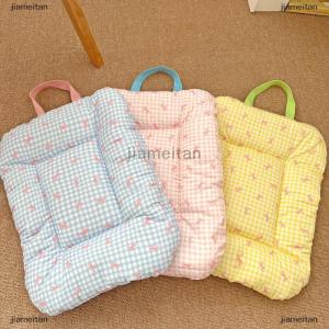 [COD] jiameitan ที่นอนผ้าฝ้ายสำหรับสัตว์เลี้ยงลายหมากรุกอ่อนหวานแบบนุ่มสำหรับแมวสุนัขที่นอนสัตว์เลี้ยงเฟอร์นิเจอร์อุปกรณ์สำหรับสัตว์เลี้ยง