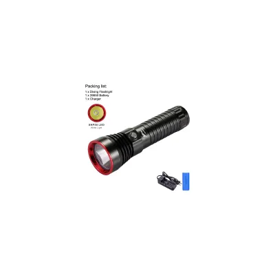 【orbit123 1783615788】 Asafee A17S XHP50 / 70 Powerful Diving Flashlight Scuba Brightest Waterproof Underwater 100M Dive Lamp / White Professional Outdoor Camping Lentern