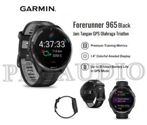 Garmin Forerunner 965 Music Amoled Screen Original Garansi - Black